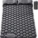 Lightweight Portable Outdoor Camping Foot-Pumped Moisture-Proof Double Sleeping Mat Nap Car Inflatable Mattress_desvips.com