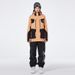 001 Men's Women's Winter Outdoor Snowboard And Pants Ski Suit Set New Model_desvips.com