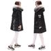 Women's Winter Hooded Parka Coat With Faux Fur Trim - Long Loose Fit Warm Padded Jacket (Black, Gray, Red, Army Green, Maroon, Pink, Pea Green, White)_desvips.com