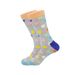 12 Pairs Of Spring And Autumn Dopamine Colorful Polka Dot Mid-calf Socks_desvips.com