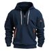 2025 New Men's Spring And Autumn Sweatshirt Hoodie Multi-Pocket European Size Pullover Sports Casual Jacket_desvips.com