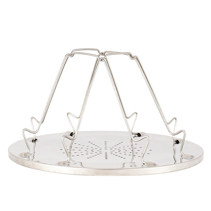 Outdoor Stainless Steel Toast Rack - 4-Slice Foldable Camping Grill For Bread & BBQ Picnic Cookware Set_desvips.com