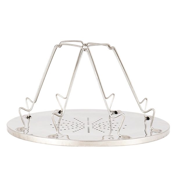 Outdoor Stainless Steel Toast Rack - 4-Slice Foldable Camping Grill For Bread & BBQ Picnic Cookware Set_desvips.com