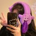 Quirky Cartoon Tongue-Out Plush Muffs Women, Autumn And Winter Warm Covers, Warmers, Pads, Ear Warmers For Cycling_desvips.com