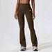 Women's High-Waisted Yoga Leggings Wide-Leg Pants Slightly Flared Quick-Drying High Elasticity Hip-Lifting Autumn/Winter Fitness Pants_desvips.com