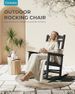 Ciokea Oversized Outdoor Rocking Chair With 380lbs Heavy-Duty Capacity, Weather Resistant And Anti-Fade Porch Chair, High Back Cozy Rocking Chair For_desvips.com