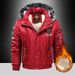 Cross-Border Foreign Trade Winter Fleece-Lined Thickened Casual Warm Hooded Coat Windproof Men's Clothing Plus Size_desvips.com