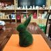 Artificial Grass Ceramic Rabbit Ornament, Green Plush-coated, Easter Foam Animal, Moss, Creative Moss DIY_desvips.com