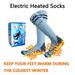 New 5000mAh Full Foot Electric Socks Electric Warm Socks Outdoor Ski Electric Socks_desvips.com