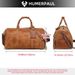 Men's Crazy Horse Leather Duffle Large Capacity Travel Luggage Bag Fits 15'' Laptop & Shoes Durable Totes Bags For_desvips.com