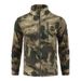 Outdoor Camouflage Double-Sided Shake Fleece Cardigan Tactical Jacket Warm Mountaineering Suit_desvips.com