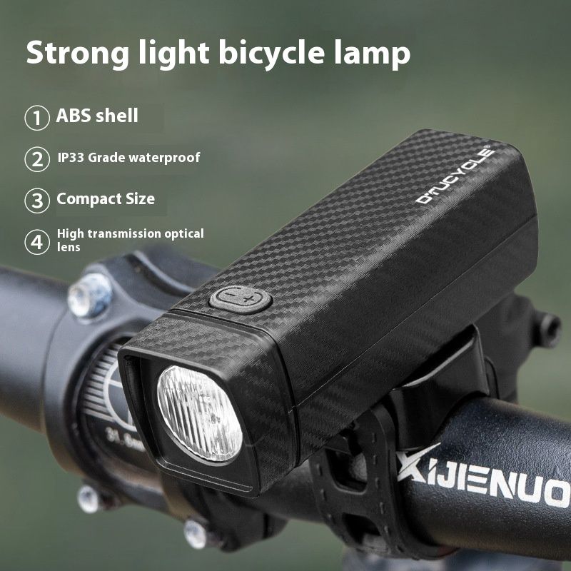 DTUCYCLE Bike Front USB Rechargeable Mountain Waterproof Lighting Night Riding Strong Light Cycling Flashlight_desvips.com