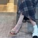 Summer 2026 New High Heels Sexy Open Toe Gold Stiletto Hollow Strap Rhinestone Flower Sandals_desvips.com