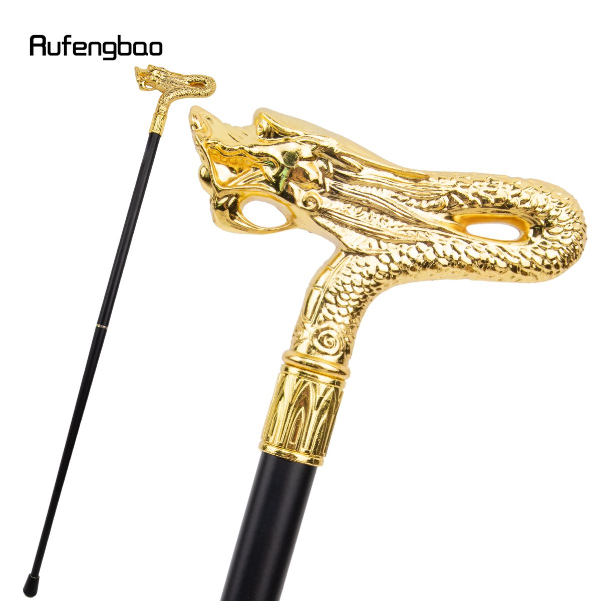 Golden Dragon Head Decorative Stick And Costume Parties For For And Parties, For Cosplay & Party_desvips.com