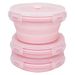 CCyanzi 3-Piece Round Collapsible Silicone Food Storage Bowls With Lids, Microwave And Freezer Safe, Space-Saving Design For Kitchen Cabinets And Camp_desvips.com