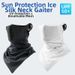 Ice Silk Sun Protection Face Mask For Men Breathable Mesh UV Protection Cycling Headband Sports Ear Loops Triangle Magic Headband_desvips.com
