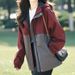 Casual Patchwork Hooded Jacket For Women, Spring And Autumn 2025 New Loose Plus Size Fashionable Outerwear_desvips.com