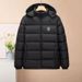 Autumn And Winter Men's Cotton-padded Clothes, Thickened Hooded Cotton-padded Jackets, Removable Hats, Young And Middle-aged Short Cotton-padded_desvips.com