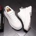 High Top Shoes For Youth, New Fashionable Thick Soled Inner Height Casual Round Toe Lace Up Zhongbang Shoes, Men's Short_desvips.com
