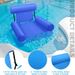 Inflatable Pool Lounge Chair With Backrest Floating Water Hammock For Adults Foldable Air Mattress For Swimming Sunbathing_desvips.com