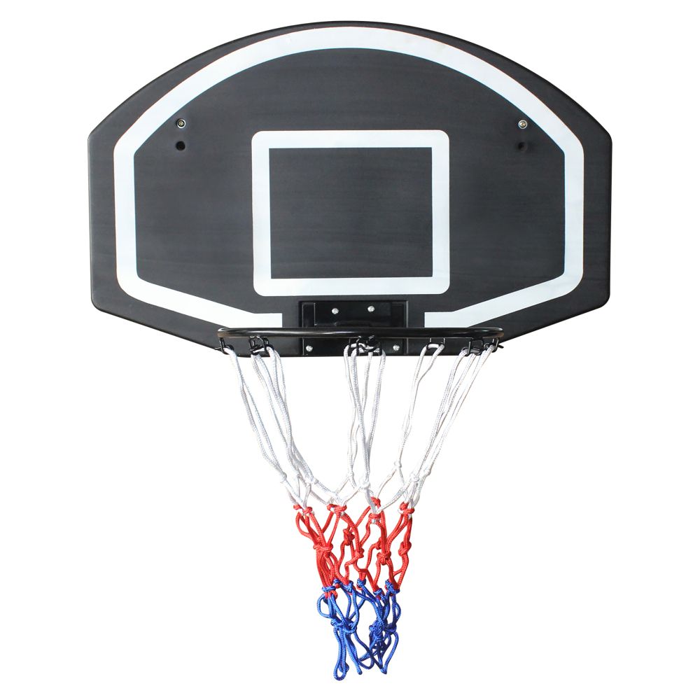 Wall-mounted Basketball Hoop, Backboard And Rim, 72.39cm X 45.72cm, Shatterproof Backboard, Indoor/outdoor , Black_desvips.com
