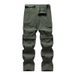 Men's Convertible Quick-Dry Outdoor Pants With Multiple Pockets, Breathable & Stretchable For Summer Hiking, Travel & Sports_desvips.com