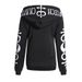 Autumn And Winter With Plush Punk Hat, Moon Letter Printed Long Sleeved Hoodie_desvips.com