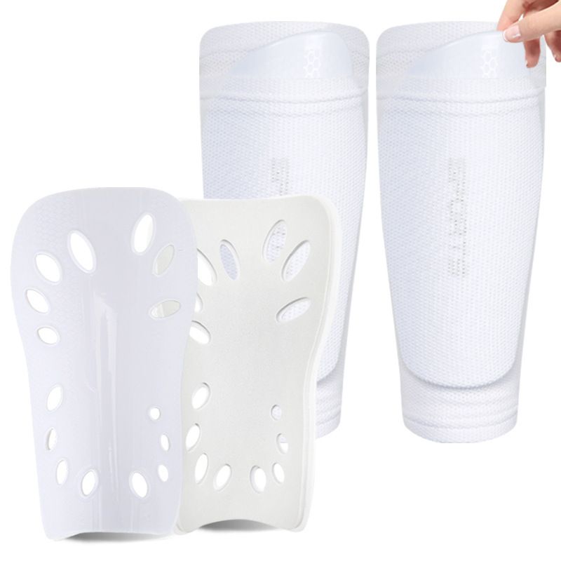 Football Shin Guard Socks Set Children's Adult Double Layer Insert Shin Guard No Foot Socks Training Protective Gear_desvips.com