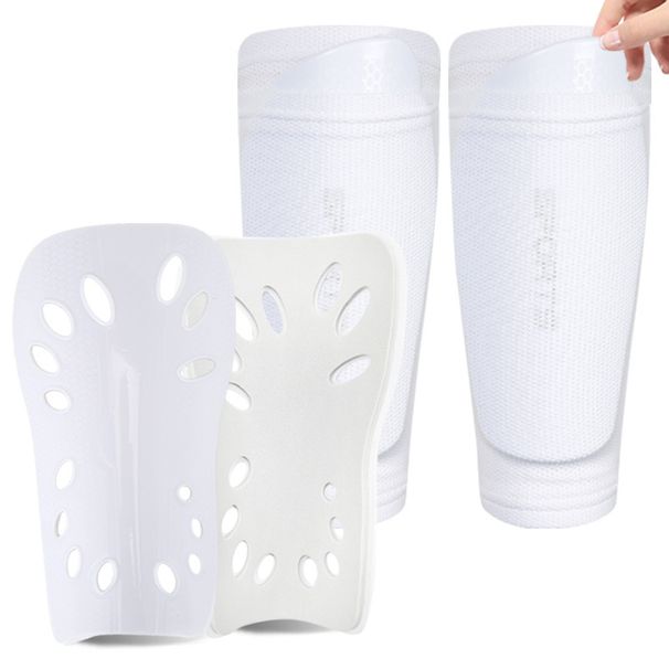 Football Shin Guard Socks Set Children's Adult Double Layer Insert Shin Guard No Foot Socks Training Protective Gear_desvips.com