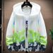 New ultra-thin breathable ice silk summer men's sun protection pattern gradient windbreaker cardigan jacket_desvips.com