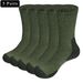 5 Pairs Mn Hiking Combd Cotton Cushiond Man Crw Socks Paddd Outdoor Jungl Grn Army Socks Siz 37-44 Shipping_desvips.com