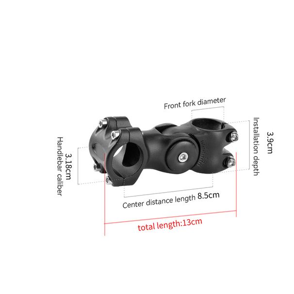 Mountain Bike Bicycle Heightening Stem Aluminum Alloy 28.6/31.8 Diameter Adjustable Height Riser_desvips.com