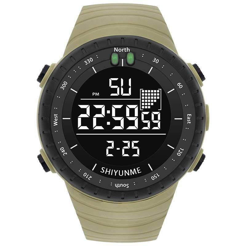 2111 Rotatable Large Dial Watch Outdoor Sports Luminous Alarm Clock Men's New Season Wristwatch_desvips.com