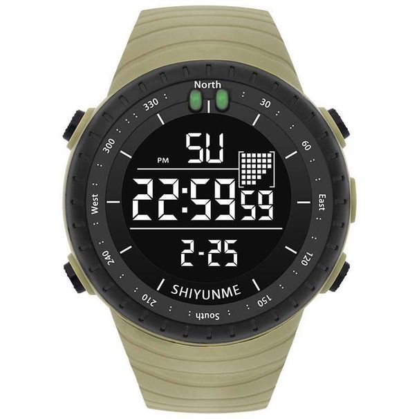 2111 Rotatable Large Dial Watch Outdoor Sports Luminous Alarm Clock Men's New Season Wristwatch_desvips.com