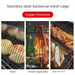 Round Grill Cage Rack Stove Cylinder Basket Net Rolling BBQ Tool 304 Stainless Steel_desvips.com