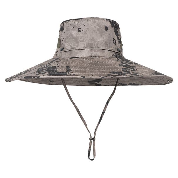 Detachable Top Breathable Fisherman Hat - Wide Brim Sun Hat For Hiking Fishing & Outdoor Activities - UPF 50+ Protection_desvips.com