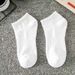 2025e Zhuji Men's Summer Mid-Calf Cotton Towel Bottom Thin Sports White Long Short Socks_desvips.com