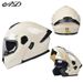 Men's Full Face Motorcycle Helmet 3C Certified Foreign Trade Electric Vehicle Safety Helmet With Large Rear Wing And Flip Up Design For All Season_desvips.com
