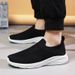 Men's sneakers fly woven breathable mesh top slip-on_desvips.com