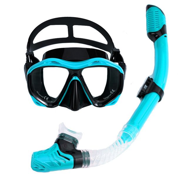 Cross-Border Gear Set Snorkeling Diving Mask Full Dry Snorkel_desvips.com