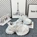 2025 Autumn New European Style Thick-Soled Dad Shoes For Versatile Round-Toe Platform Sole Lace-Up Casual Sneakers_desvips.com