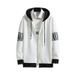 Men's Sports Suit For Spring And Autumn, A Stylish Loose-fitting Hooded Sweatshirt Paired With Jogger-style Casual Pants_desvips.com