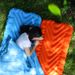 Outdoor single V-shaped TPU inflatable tent sleeping camping ultra light portable waterproof mat beach mat_desvips.com