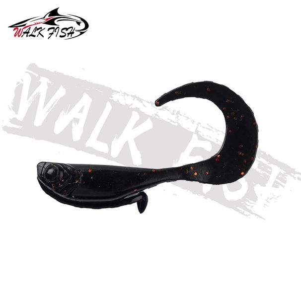 WALK FISH 12PCS 47mm 1.2g Lures Soft Bait Swimmer Fishing Baits Pike Trout Jigging Lure Fishing Tackle_desvips.com