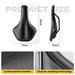 ROCKBROS Bicycle Saddle Breathable PU Leather Saddle With Pressure Relief Groove_desvips.com