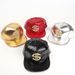 Crocodile Pattern Gold Dollar Sign Korean Style Trendy Brand Hip-Hop Street Dance Flat Brim Sun Hat Baseball Cap_desvips.com