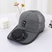 Adult Summer Solar Charging Hat With Fan For Men And Women, Breathable Mesh Sun Protection Outdoor Visor Baseball Cap_desvips.com