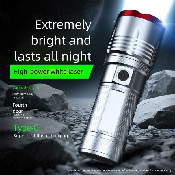 New Super Bright Flashlight Portable LED Big Cannon Emergency Outdoor Adventure Night Fishing Mountaineering_desvips.com