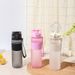 Frosted Feel Sports Plastic For Men And Women Creative Portable Student Bottle With Lid High-Value Water Cup_desvips.com
