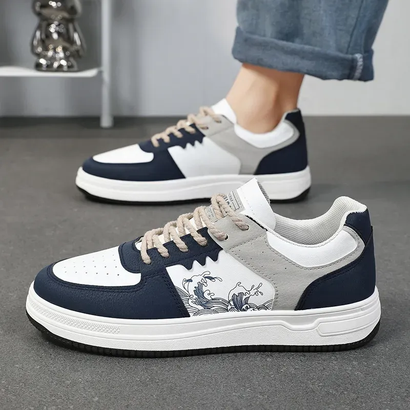 Seasons Men New Breathable Canvas Korean Version Versatile White Casual Board Shoes Green Free Shipping_desvips.com